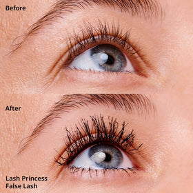 essence Lash Princess wand close-up showing conical brush for precise volume