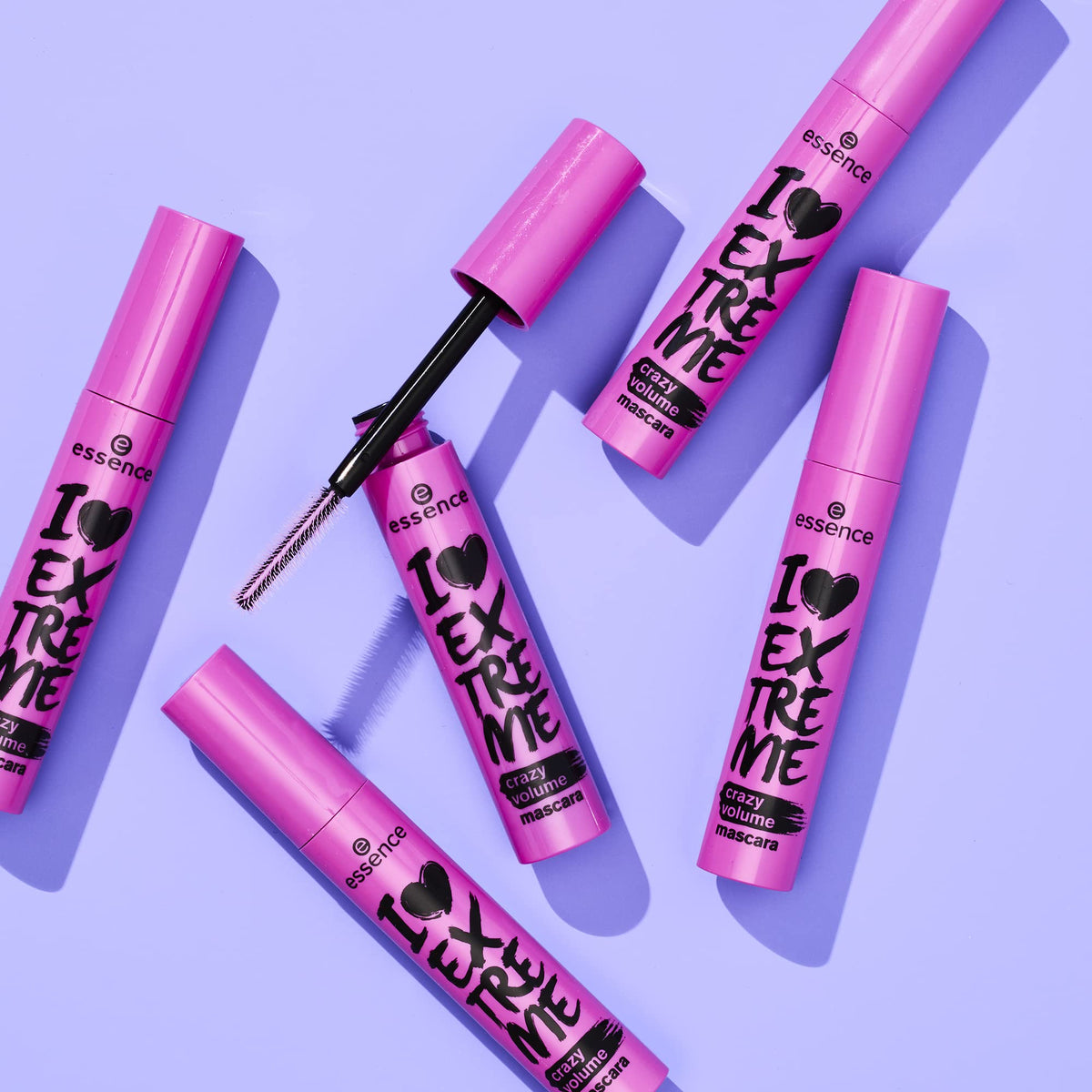 essence mascara product label detail displaying ingredient-free claims and certifications