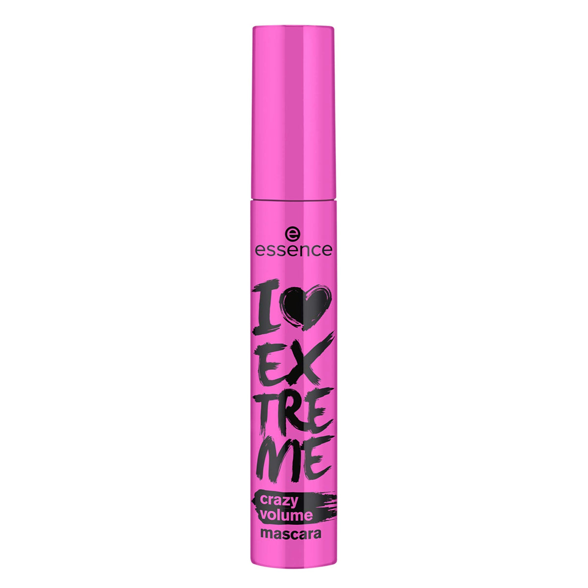 essence mascara texture swiped on white card demonstrating buildable formula