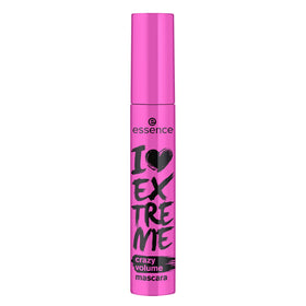 essence mascara texture swiped on white card demonstrating buildable formula