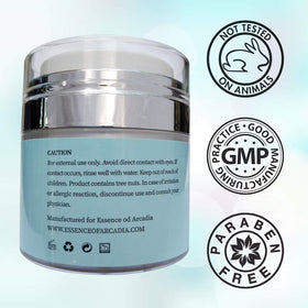 Essence Of Arcadia small pea-sized application on hand for precise dosing