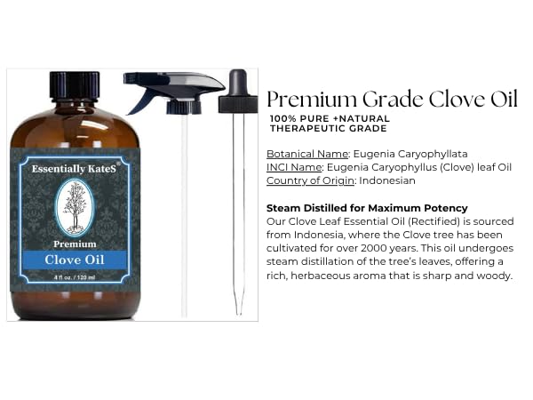Essentially KateS label close-up showing botanical name and steam-distilled origin for trust