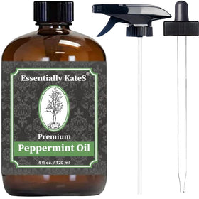 Essentially KateS large bottle front view showing label and included accessories for convenience
