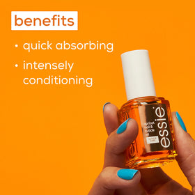 essie oil drop texture highlighting lightweight fast absorption