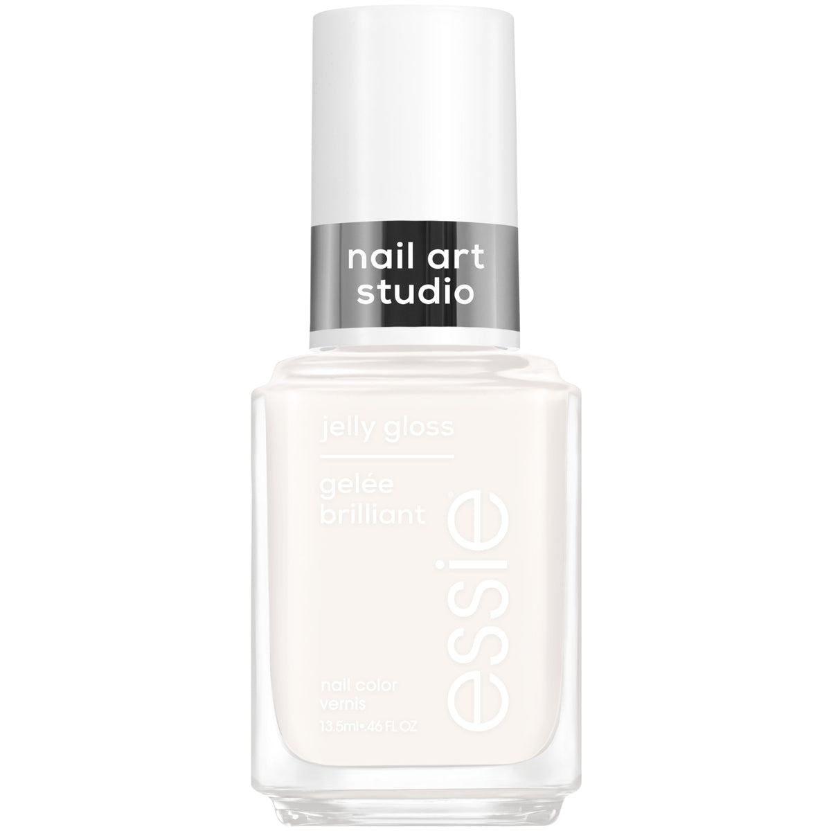 essie front bottle showing arctic jelly shade and glossy finish benefit