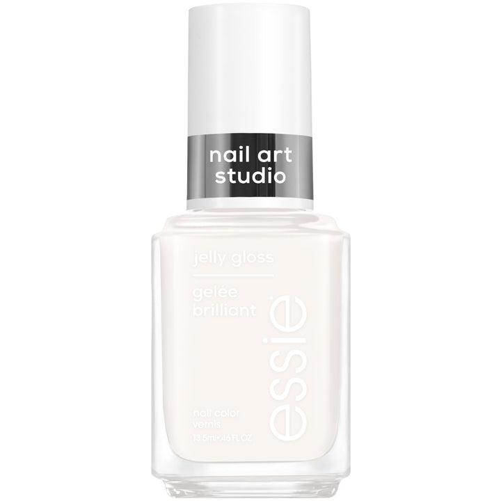 essie front bottle showing arctic jelly shade and glossy finish benefit