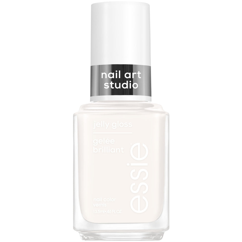 essie front bottle showing arctic jelly shade and glossy finish benefit