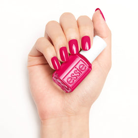 essie polish next to coin to show compact 0.46 fl oz size