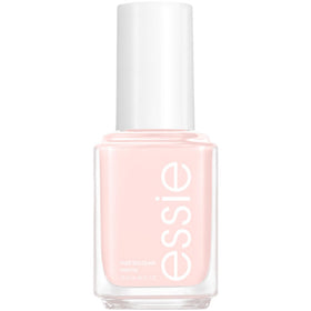 essie front bottle showing label and glossy pale-pink polish for classic finish
