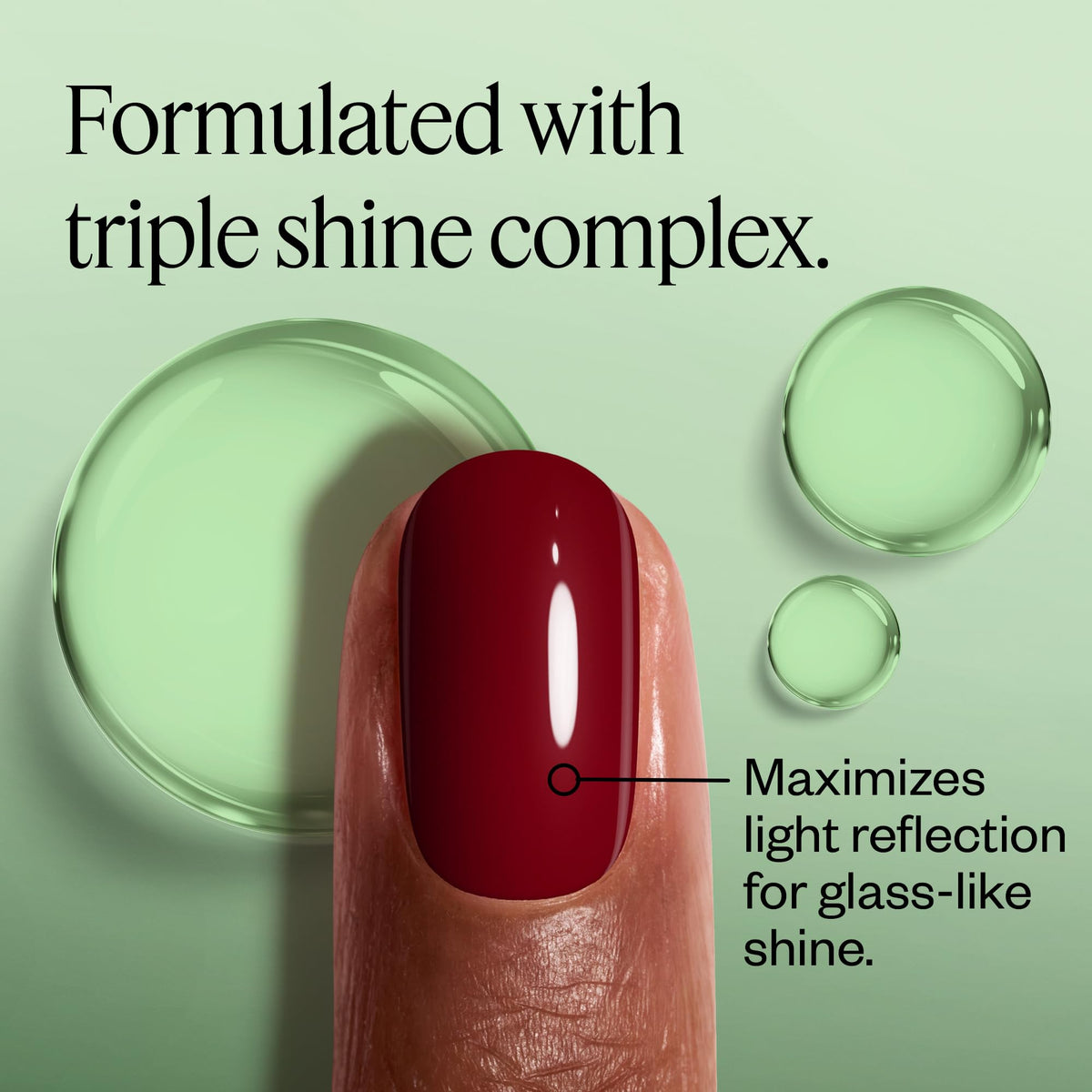 essie blushed metal swatch on manicured nails, delivers multidimensional violet-red shine