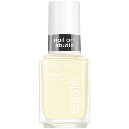 essie bottle front view showing buttercup jelly color and glossy finish