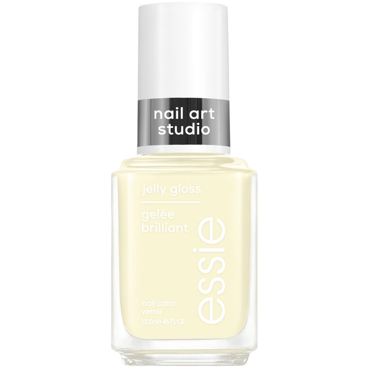 essie bottle front view showing buttercup jelly color and glossy finish