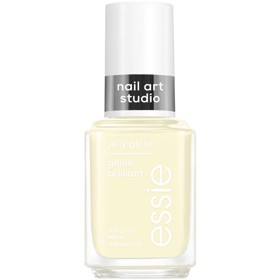 essie bottle front view showing buttercup jelly color and glossy finish