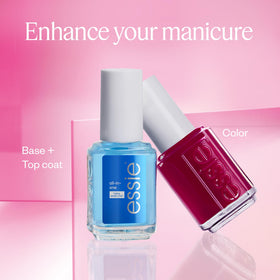 essie layered over nude polish showing customizing layers and depth benefit