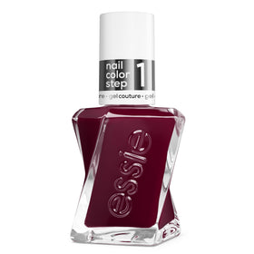 essie Clicks front bottle showing vibrant red color and sleek packaging benefit: clear shade preview