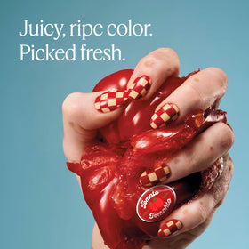 essie Crunch Crunch angled bottle with cap showing salon-quality packaging and ease of use