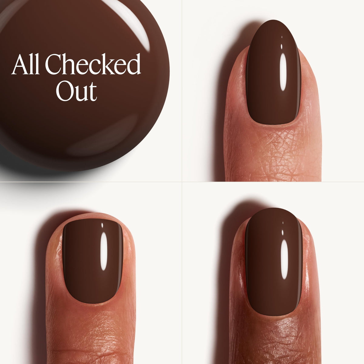 essie bottle close-up with curve-hugging brush demonstrating precise, even application benefit