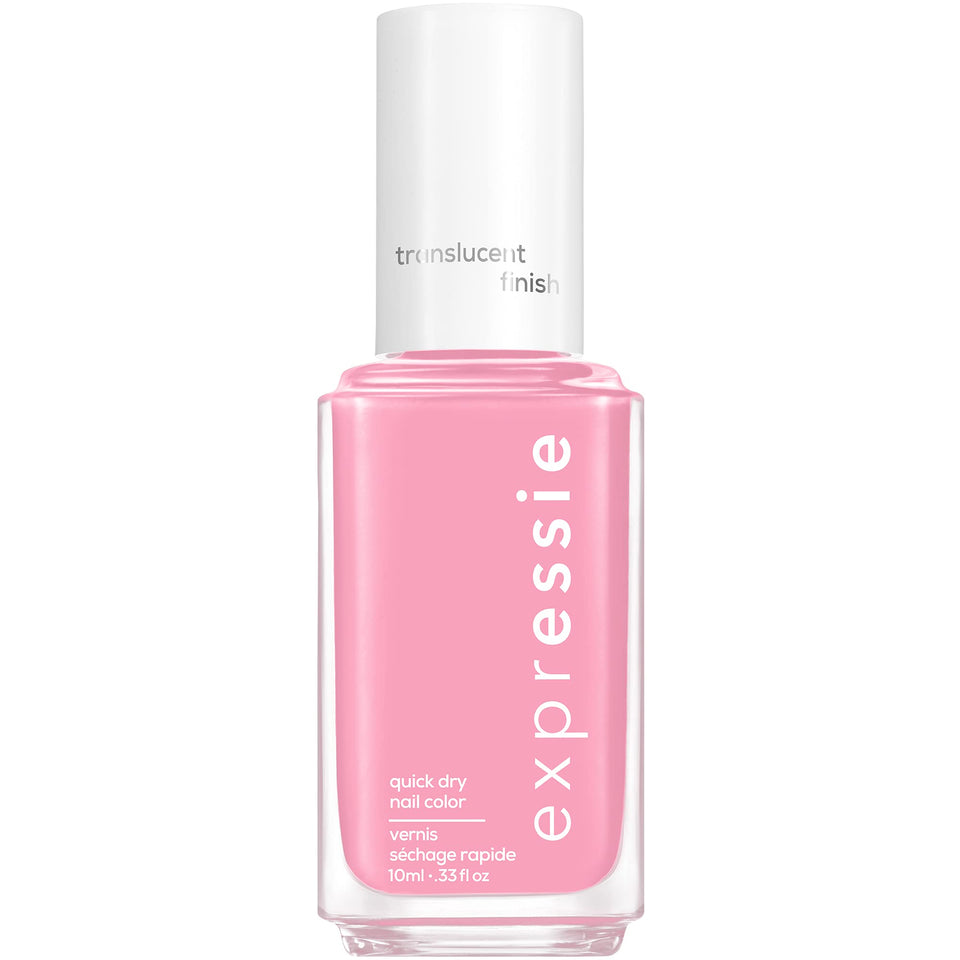 essie expressie 205 Mall Crawler front label shows compact bottle and bold shade