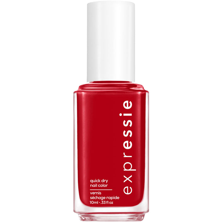 essie front bottle showing Seize The Minute color and easy grab benefit