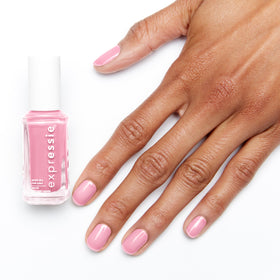 essie expressie back label with ingredient area indicating vegan formula