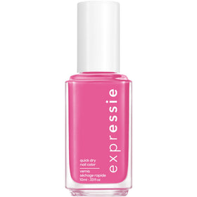 essie expressie front bottle showing hot pink color and portable design