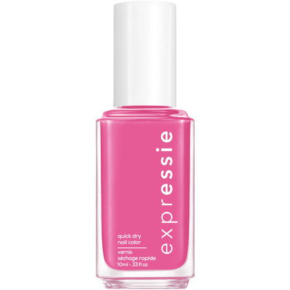 essie expressie front bottle showing hot pink color and portable design