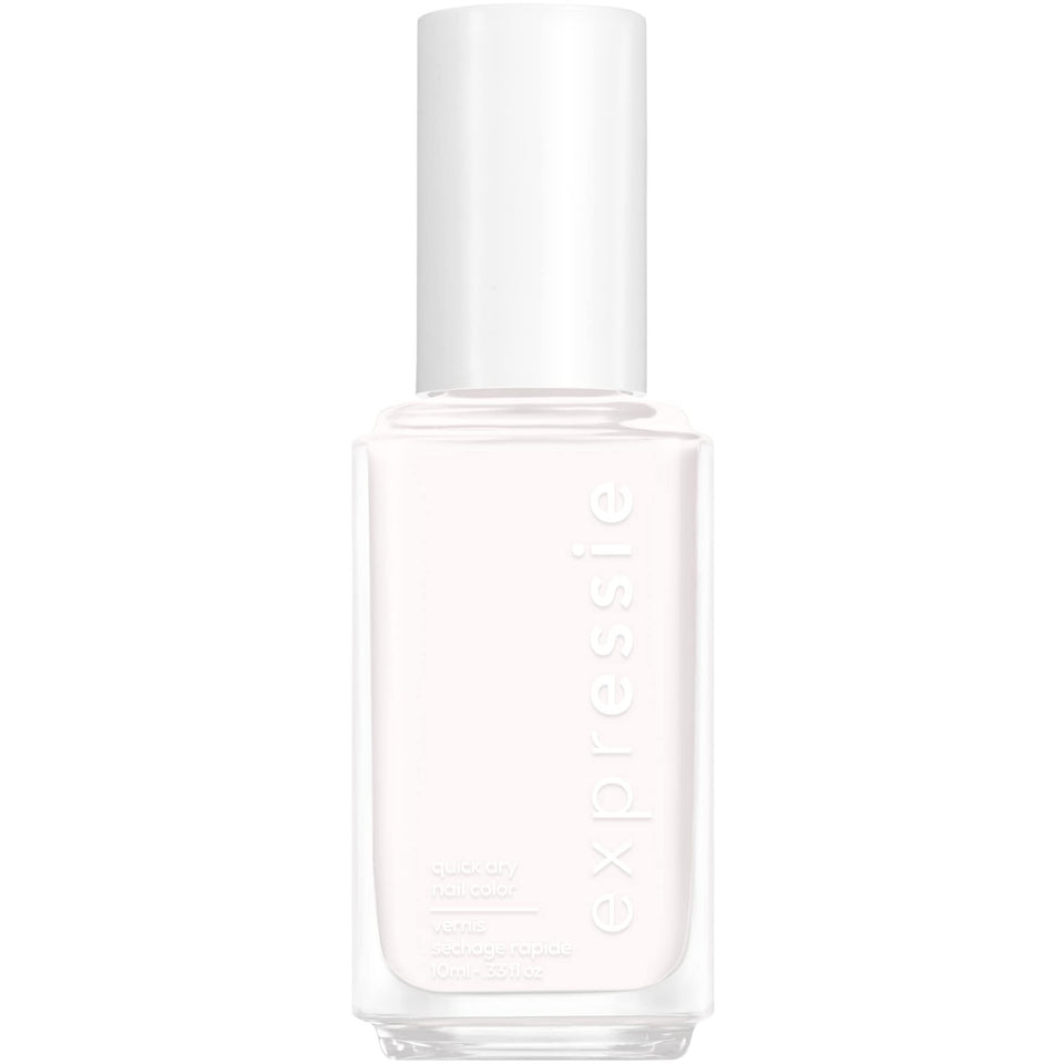 essie front packaging showing white polish and quick-dry benefit
