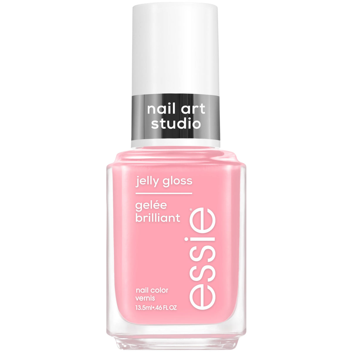 essie front bottle blush jelly showing color and glossy finish benefits