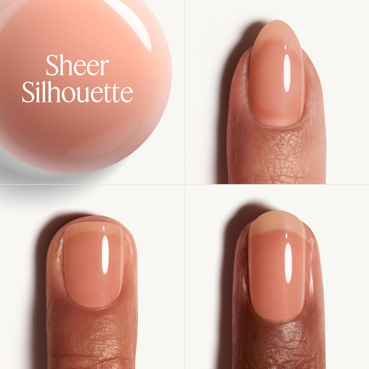 essie brush stroke of sheer silhouette displaying smooth application and coverage