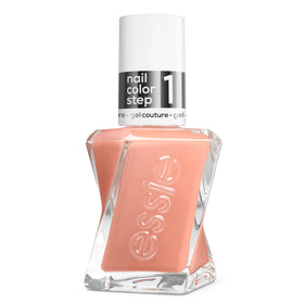 essie front bottle showing sheer silhouette nude and two-step system benefits