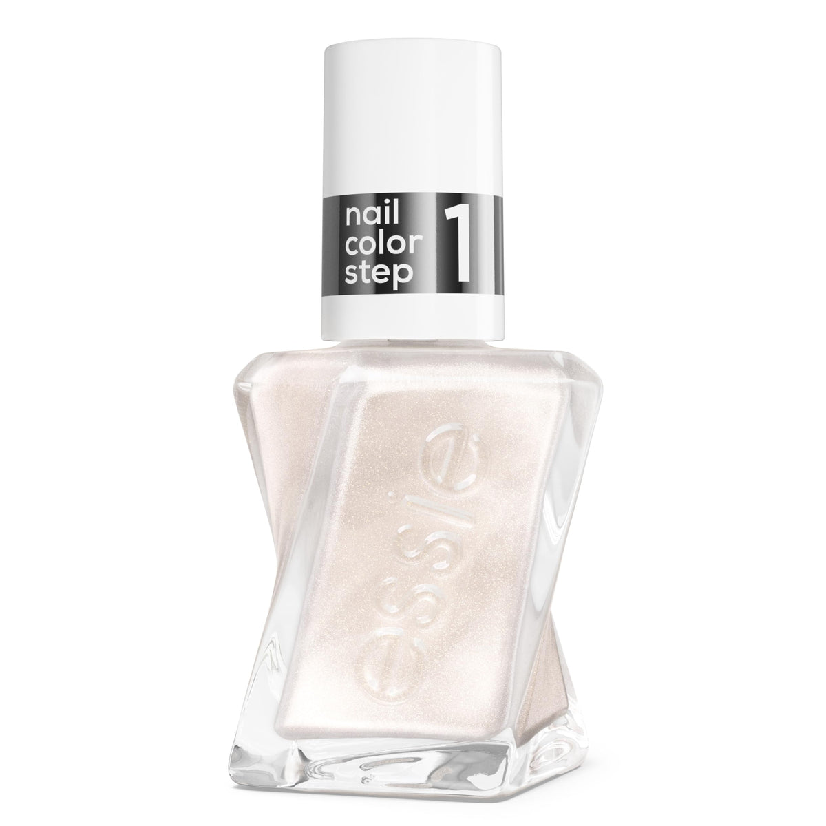 essie bottle front packaging showing Liquid Diamonds sheen and label for easy identification
