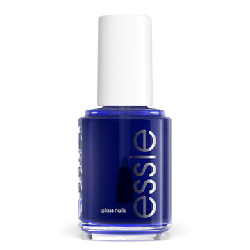 essie front bottle of Blue Light showing color and glassy finish benefit