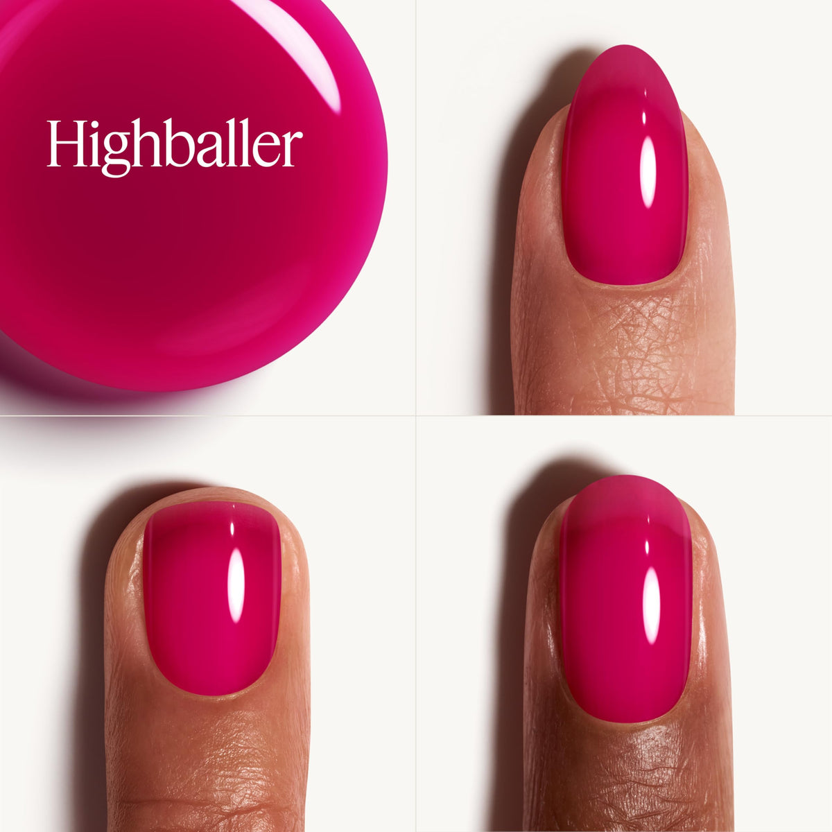 essie close-up of glassy nail surface reflecting light for luminous shine