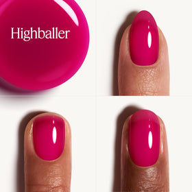 essie close-up of glassy nail surface reflecting light for luminous shine