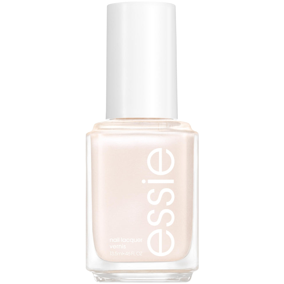 essie front bottle showing golden beige shade and glossy benefit