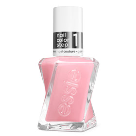 essie Inside Scoop front bottle showing tea-rose pink polish and label for quick ID and benefit