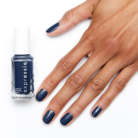 essie manicured hands on denim lifestyle showing quick polished look