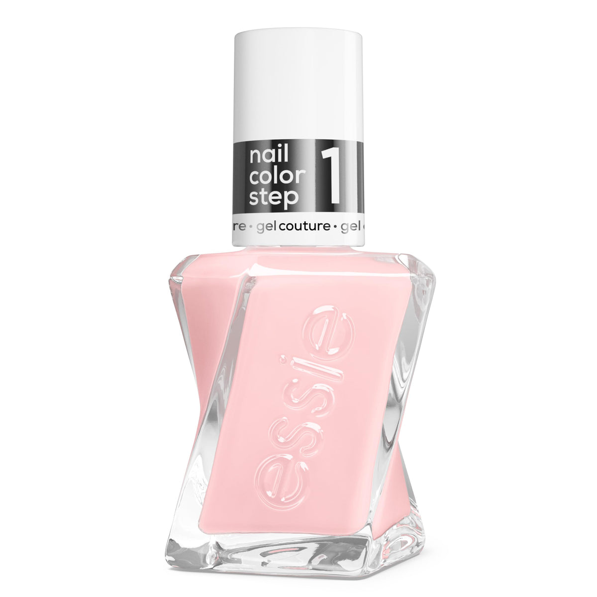 essie bottle front view showing Matter Of Fiction color and glossy finish benefit