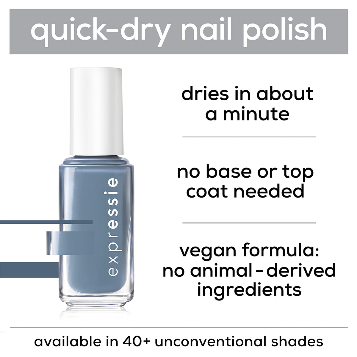 essie swatch of Left On Shred on sample tips showing true color