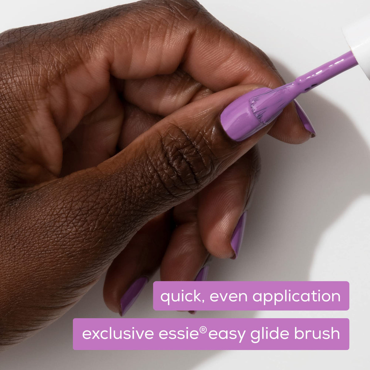 essie bottle beside ruler showing 0.46 fl oz size and travel-friendly portability