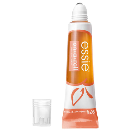 essie front packaging showing compact roll-on for easy hydration