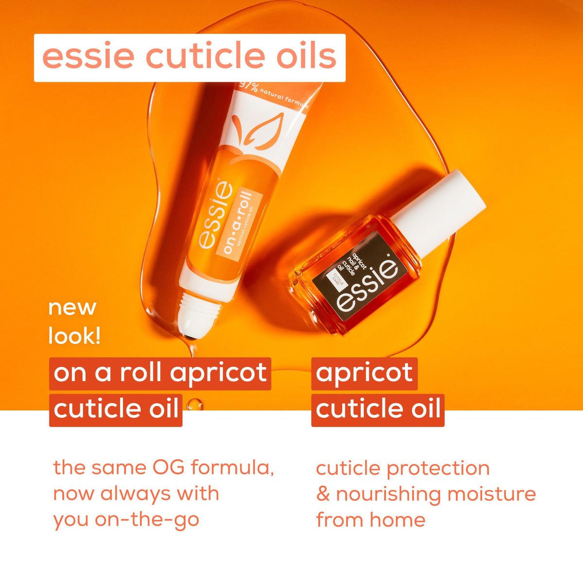 essie roll-on beside polish illustrating manicure complement