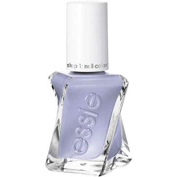 essie once upon a time front bottle showing icy slate gray color and glossy finish