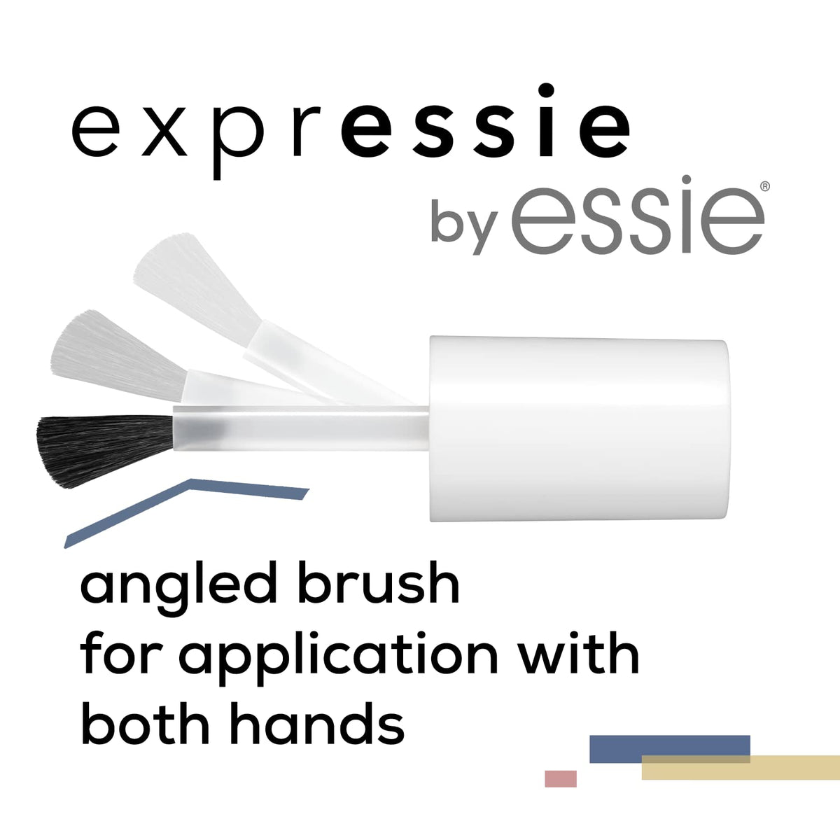 essie open cap with angled brush demonstrating flip-and-angle feature