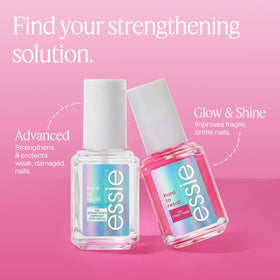 essie packaging flatlay showing contents and salon-quality benefit