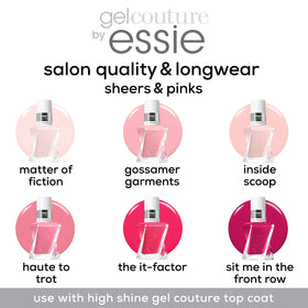 essie removal demo with cotton pad showing easy gentle polish removal