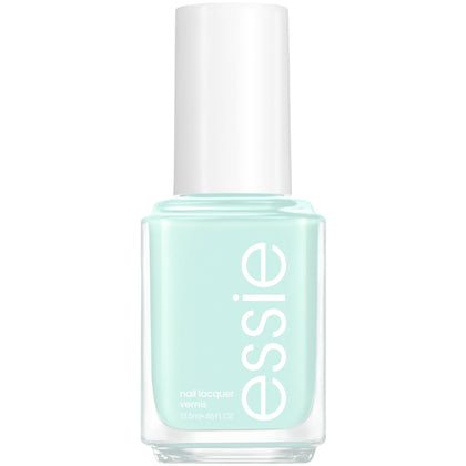 essie front bottle showing mint green shade and glossy finish benefit: instant color recognition