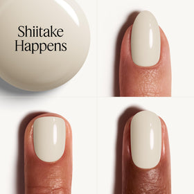 essie shade swatch on wrist highlighting true gray-beige tone for color match
