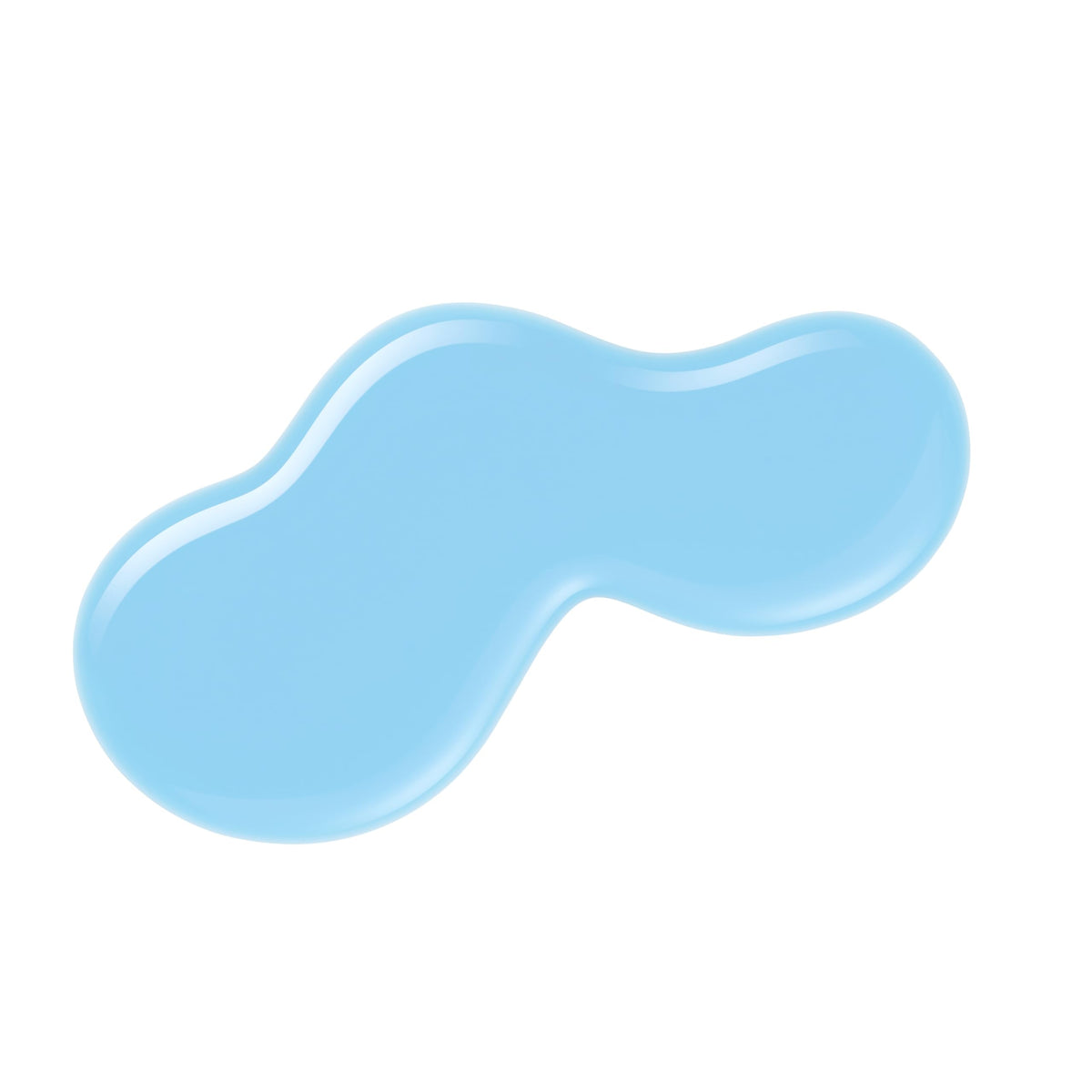 essie brush stroke of sky jelly demonstrating smooth glide benefit
