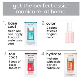 essie Speed.Setter in a styled manicure setting showcasing salon finish